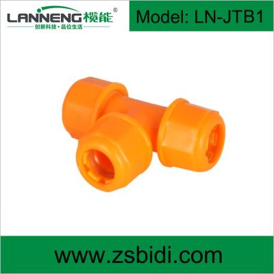 China PE three way quick connector/quick connector for biogas pipe for sale