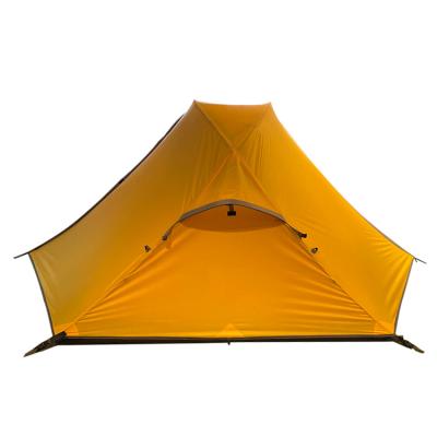 China Diagonal Tying Type Double Open Waterproof Single Person Tent Outdoor 1-2 Person Gear Automatic Camping Gear Hand Frame Tent for sale