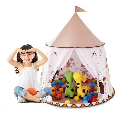 China Soft Toy Indoor Children Play Princess Castle Tent Kids Pitch Tents, Outdoor Kids Castle Tent, Foldable Kids Tent Castle for sale