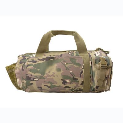 China Waterproof Outdoor Sports Camouflage Large Capacity Shoulder Bag Drum Tactical Military Bag for sale