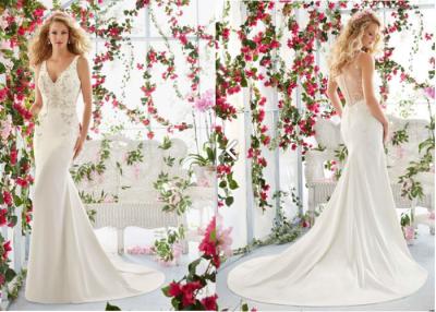 Cina Abiti di nozze semplici di lusso della guaina/vestito da sposa chiffon casuale dalla guaina in vendita