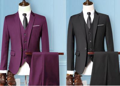 China 3 Pieces Mens Fitted Wedding Suits for sale