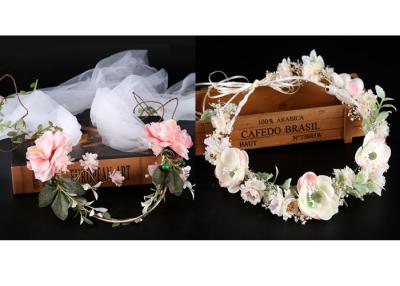 China Floral head wreath garland for Bridal Crown Flower Garlands For Women Wedding Bridal Decoration for sale