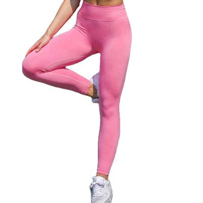 China Ptsports Antibacterial Seamless Gaiters Gym Fitness Clothing Women Running Yoga Pants High Quality Active Wear &waist Lightweight for sale