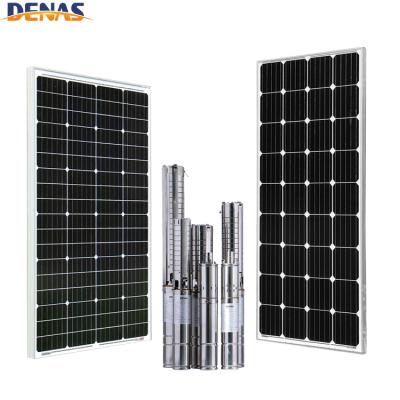 China DC Solar Submersible Pump 2Hp Screw Pump Solar Water Pump Borehole Pump For Agriculture Irrigation for sale