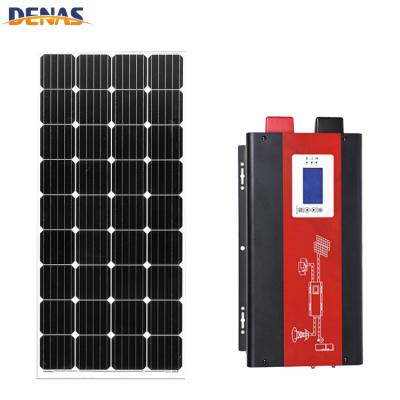 China Portable Solar Power System 1000W 1Kw 24V AC DC Power Generator Solar Panel Kit System for sale