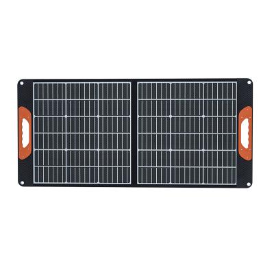 China Wholesale Portable Solar Power System Foldable 100W Solar Panel For Camping Power Station Battery for sale