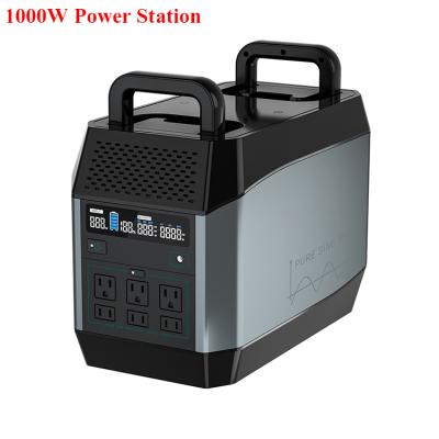 China Type C All In One Solar Power Portable Power Generator 1000W Portable Power Station For Outdoor Camping for sale