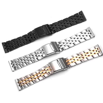 China Luxury Brand Wholesale Solid Stainless Steel Watch Bands For Br-eit-Ling Watch Band Brand For Ocean Watch Band Straps 20mm 22mm 24mm for sale