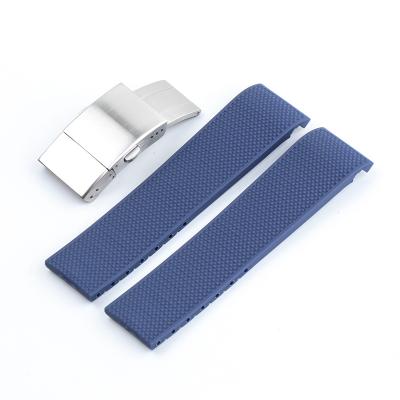 China 21mm Waterproof Silicone Rubber Watch Strap Watch Band Strap Luxury New Style For Longin-es HydroConquest L3 L3.742 Watch Strap for sale