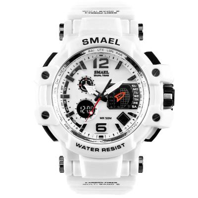 China Hot Sale Smael Super Brand White Alarm Digital Men Sport Watch Man Digital Watches Relogio Masculino for sale