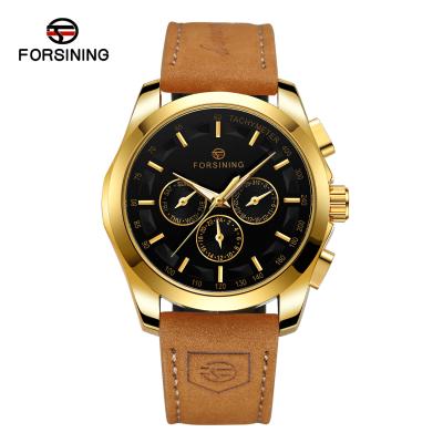 China New Arrival FORSINING Stainless Steel Luxury Analog Automatic Watch Mechanical Wrist Watch Men Water Resistant for sale