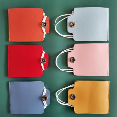 China Waterproof Leather Masking Keeper Stored Foldable PU Leather Patch Masked Storage for sale