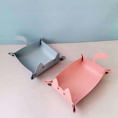 China Factory Stock Cat Shape Storage Tray Mini Coin Dies Tray Holder For Desktop And Sustainable Office for sale