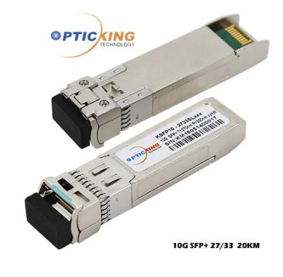 China 20km SFP+ Transceiver-Modul TX1270nm/RX1330nm 10Gbps SFP+ zu verkaufen