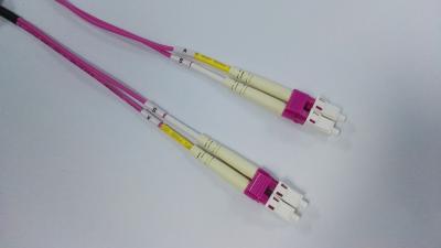 China SM MM LC OM4 Fiber Optic Patch Cord pVC material FTTH LC patchcord for sale