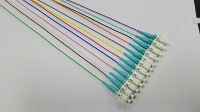 중국 Customized MM LC/PC 0.9mm Simplex Fiber Optic Cable Pigtail 판매용