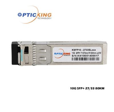 Китай Модуль 80km Tx1490nm/Rx1550nm Tx1550nm/Rx1490nm 10G Bidi SFP+ оптически продается