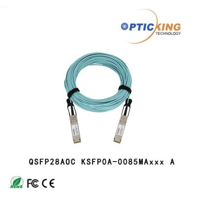 China 100m no cabo ótico ativo 70m de OM4 MMF 100G QSFP28 AOC em OM3 MMF à venda