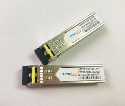 China 40km 1.25G SFP Optical Module DWDM 1530.33nm DFB laser transmitter for sale