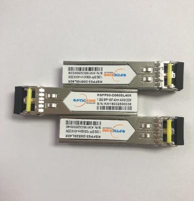 China Transmisiones de datos ópticas del módulo 1.25Gb/S del transmisor-receptor de DWDM 1537.40nm SFP en venta