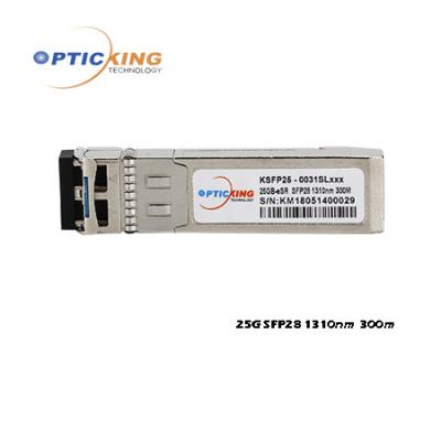 China Faser-optischer Transceiver SR 850nm 300m 25G SFP28 mit Duplex-LC-Verbindungsstück zu verkaufen