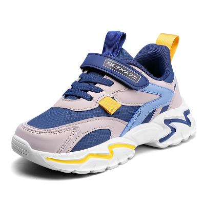 China New Wholesale Flat Spring Flat Children's Shoes Double Mesh Children's Breathable Sports Shoes for sale