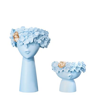 China Home Decoration Accessories Nordic Creative Home Decoration Accessories Resin Elegant Vase For Home Decoration for sale