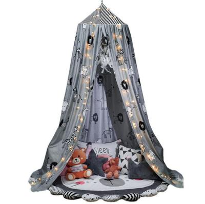 China PLHFREYA Folded Customized Printing Cotton Baby Crib Canopy For Sleeping for sale