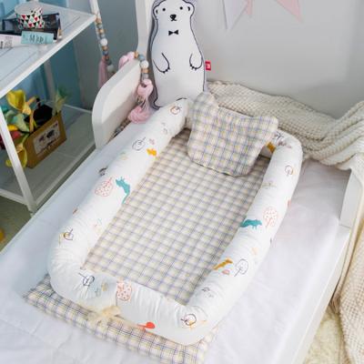 China SZPLH Multifucational Disposable Baby Sofa Portable Newborn Infant Cuddle Nest for Easy Sleep in Bed and Car for sale