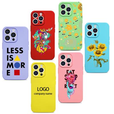 China 2022 new arrival luxury soft tpu phone case shockproof and bags custom liquid tpu phone case for iphone 13 pro max for sale