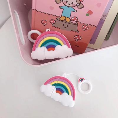 China Eco - Friendly Logo Rainbow Luxury Earphone Case For Airpods 1 / 2 / Pro Cases for sale