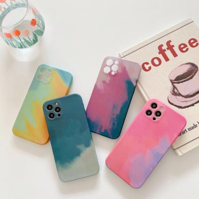 China Fashion abstract graffiti car holder phone case for iPhone 12, full edge tpu cover rubber bumper case for iPhone 12 11 pro for sale