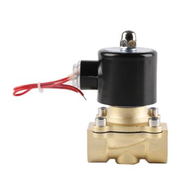 China 2w08 General 1/4in Thread Normally Closed Internal Water Brass Zero Pressure Solenoid Valves for sale