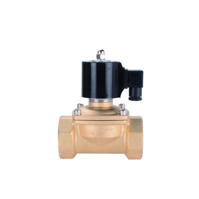 China General DN50 Brass Surface Waterproof Normally Closed Solenoid Water Valve for sale