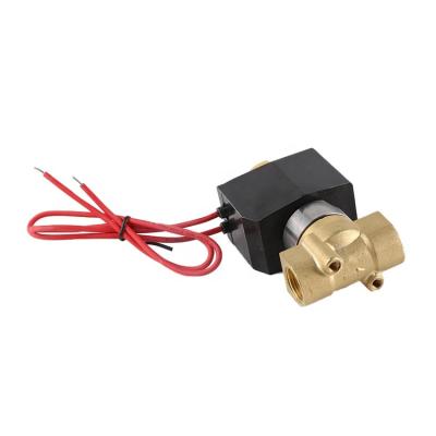 China 2 way dn08 1/4in AC 220 Volt 24v 12v General Water Solenoid Normally Open Electrosensitive Brass Control Valves 1/4in Waterproof for sale