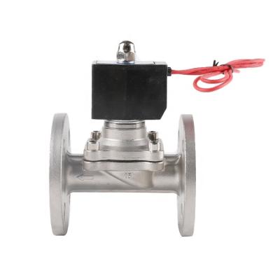 China General 2 1/2 In 1in AC 220v Zero Pressure Thread Internal Flange Connect Waterproof Stainless Steel Solenoid Valves for sale