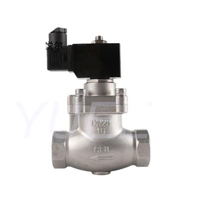 China General DC 24v Stainless High Pressure Miniature Electric Steam Solenoid Valves High Temperature Closed Manufacturer for sale