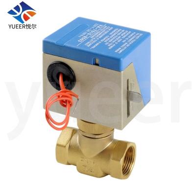 China Price 1in brass 2 way fan-coil valve VA-7010 ball valve VA-7010 electric air conditioning 1/2in 3/4in for sale