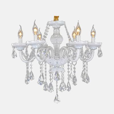 China Modern Classic Large Size Modern Island Dining Table Kitchen Dining Lights K9 6 Crystal Chandeliers Fitting for sale