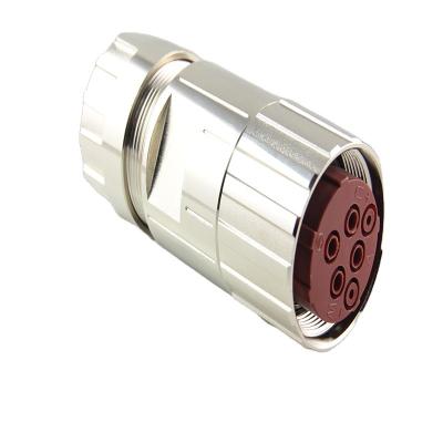 China Plastic S-conectando Circular Connector 3pin 4 Pin 5pin Right Angle Male Plug Connector For Electronic Instrument Connector for sale