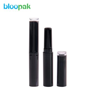 China Eco-friendly Luxury Black Cosmetics Lipstick Packaging Plastic Empty Lipstick Tube Container for sale