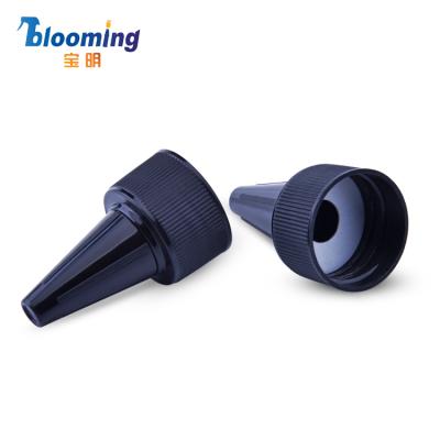 China Non Spill Dispensing 24mm Plastic Twist Top Cap 28mm For Hair Dye Bottles Closure for sale