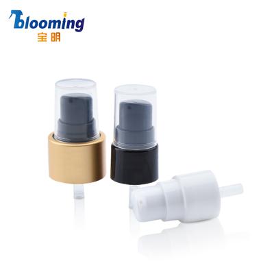 China Non Spill Plastic Black Matte Cosmetic Packaging Treatment Dispenser Cream Lotion Pump for sale