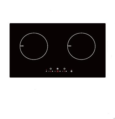 China Power Saving 2 Zone Heater Built-in Induction Cooker for sale