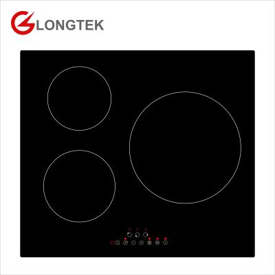 China Household 3 Burner Sensitive Cooktop Induction Hob Touch Control Built-In Cooker for sale