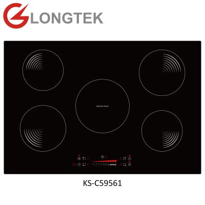 China 9500W Eco-friendly Induction Cooker Hob 5 Burner Electric Induction Built-In Stove for sale