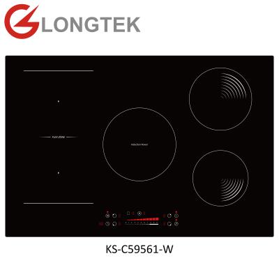 China Eco-friendly Electric Induction Stove Built-in Zone 5 Burner Cable Induction Cooker Hob for sale