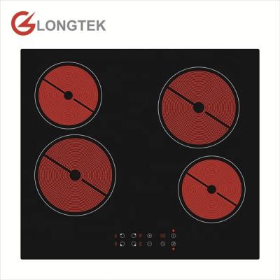 China Touch Control Household Hob 4 Built-in Burners Electric Ceramic Cooktop Sensor for sale