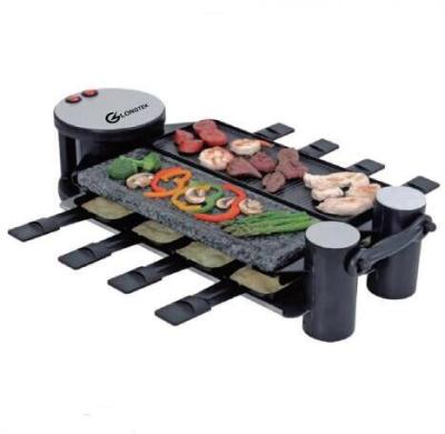 China 8 Person 1200 W Non-Stick Outdoor Electric Raclette Grill for sale